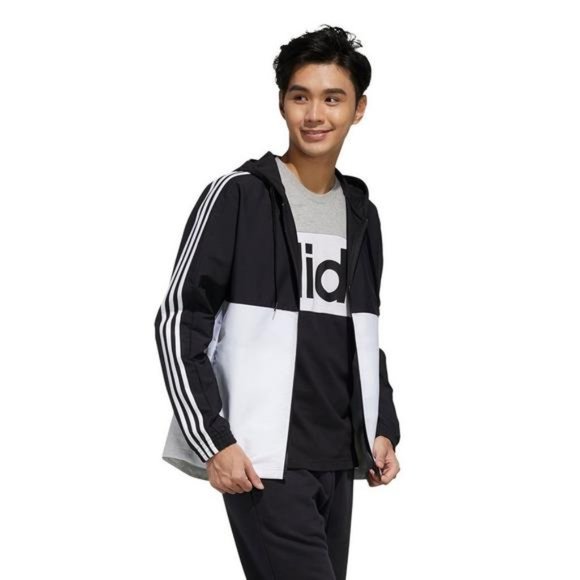 Adidas Men's Essentials Colorblocked Windbreaker - Picture 7 of 8